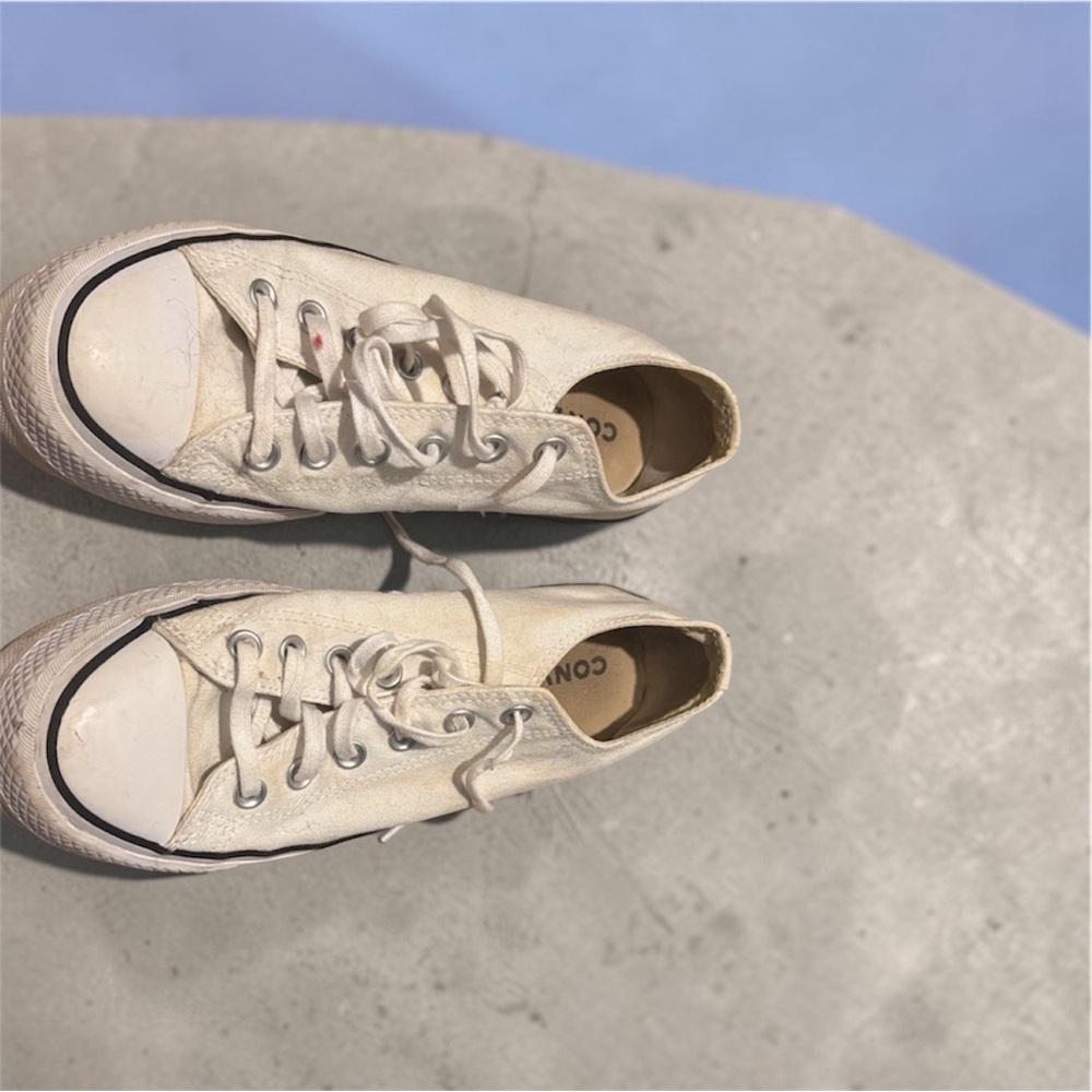 Converse Off-White Canvas Sneakers